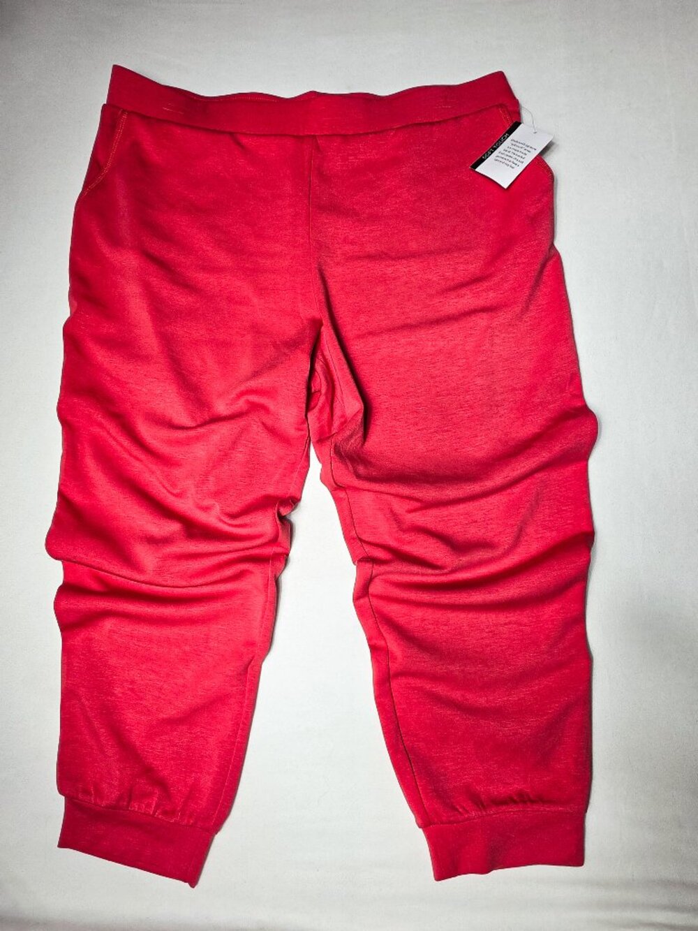 XLNWT Westbound Womens Orange Elastic Waist Jogger Pants comfort Fit Cuffed